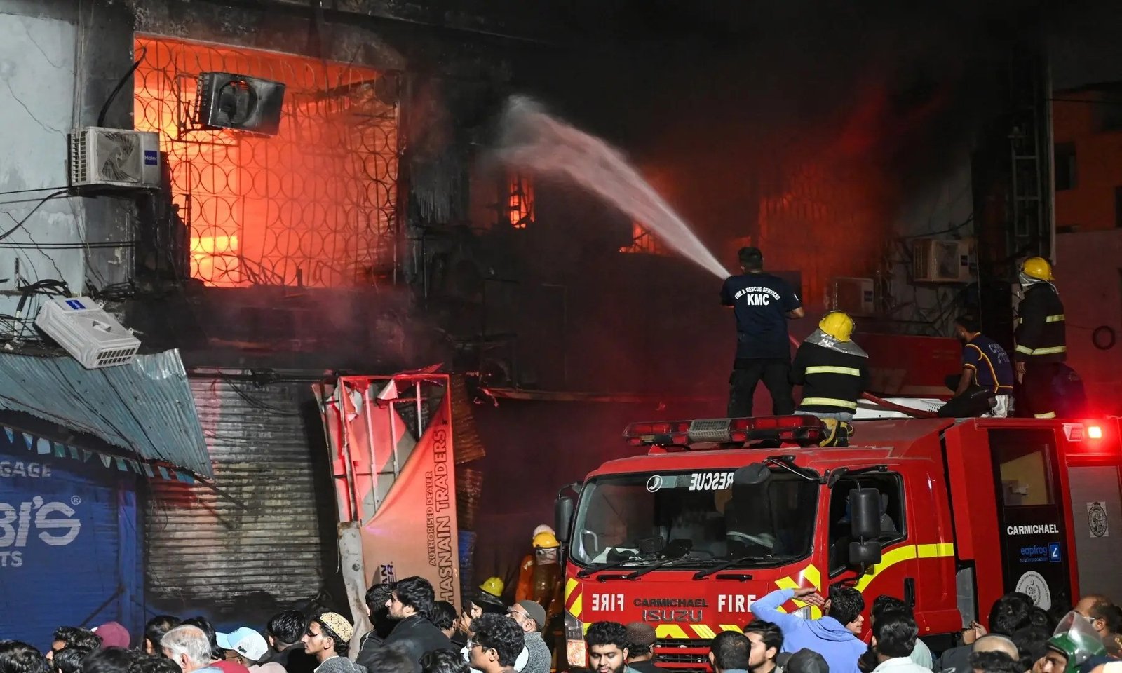 The death toll from the devastating Gul Plaza fire has risen to 67, with only 17 of the victims identified so far, as rescue efforts remain painfully slow and 77
