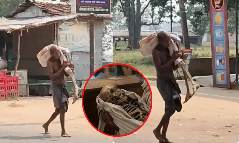 Indian Man Takes Sister’s Skeleton to Bank for Money