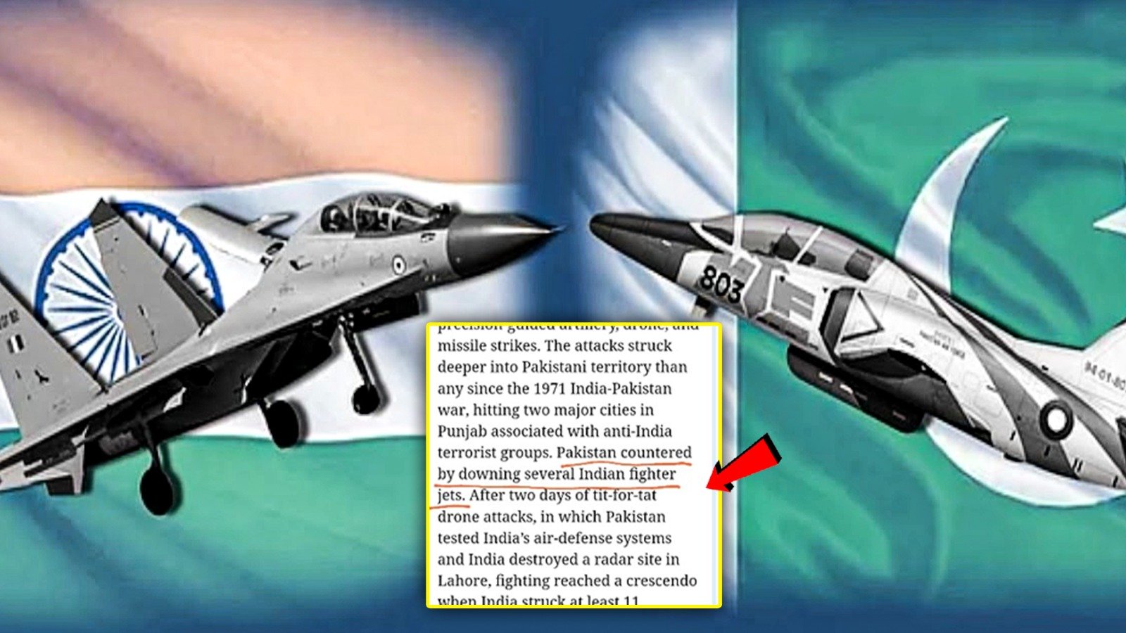 Foreign Affairs Confrims downing of Indian Aircrafts