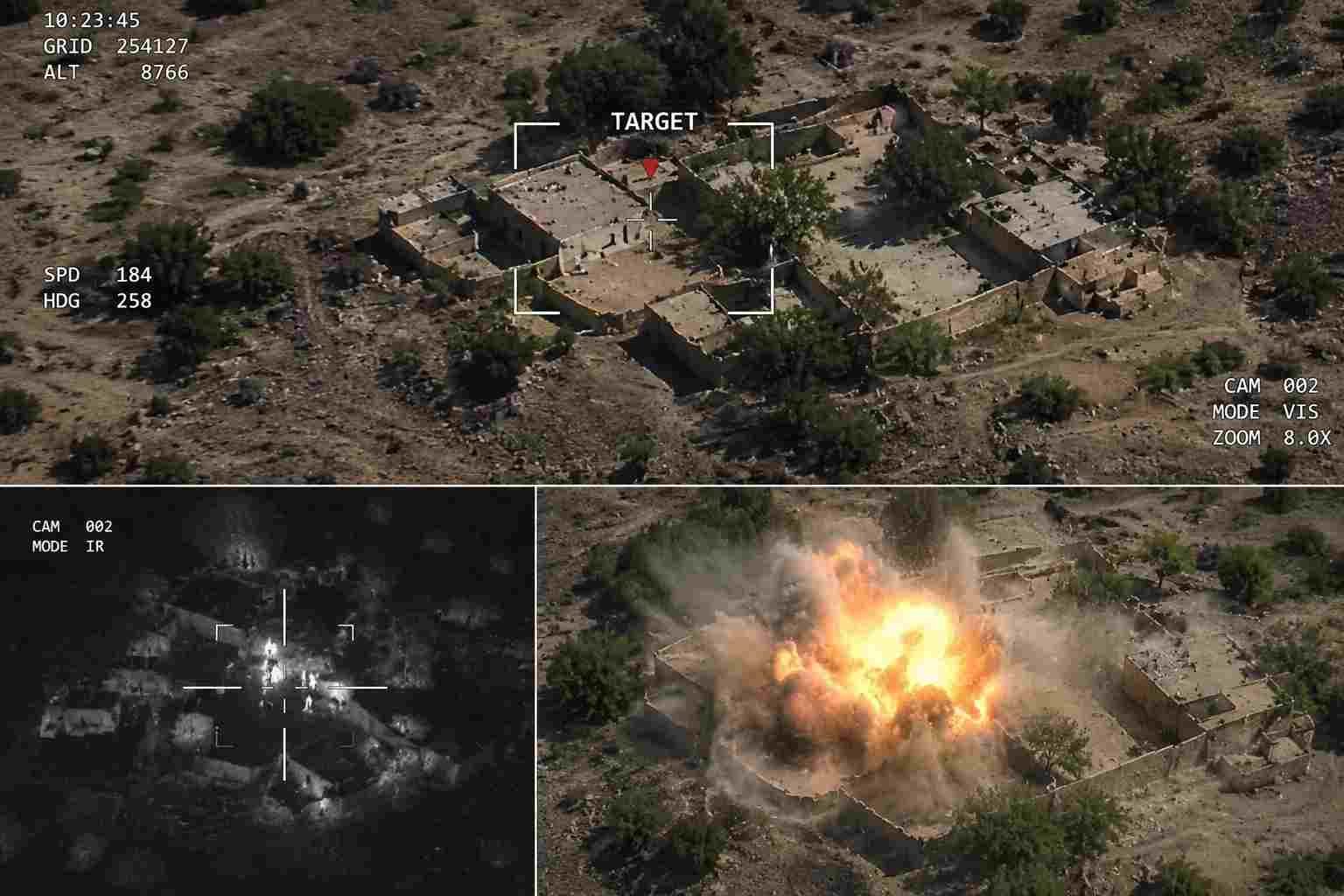 Five Terrorists Killed as Drone Strike Targets Fitna al Hindustan Hideout in Khuzdar