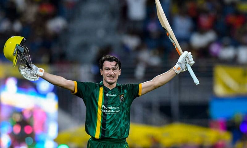 CPL 2026 Final: Muaz Sadaqat Becomes First Pakistani Batter to Score Two CPL Centuries