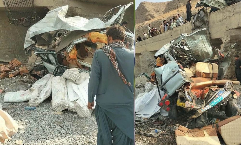Bolan Highway Crash: Truck-Van Collision Kills 7