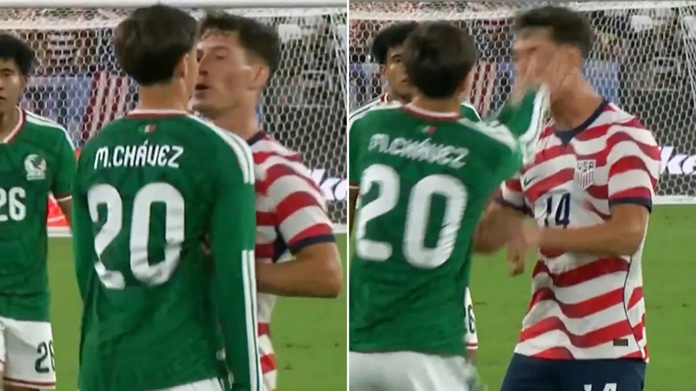 Mexican Footballer Mateo Chavez Slaps American Rival in Viral Incident During Match