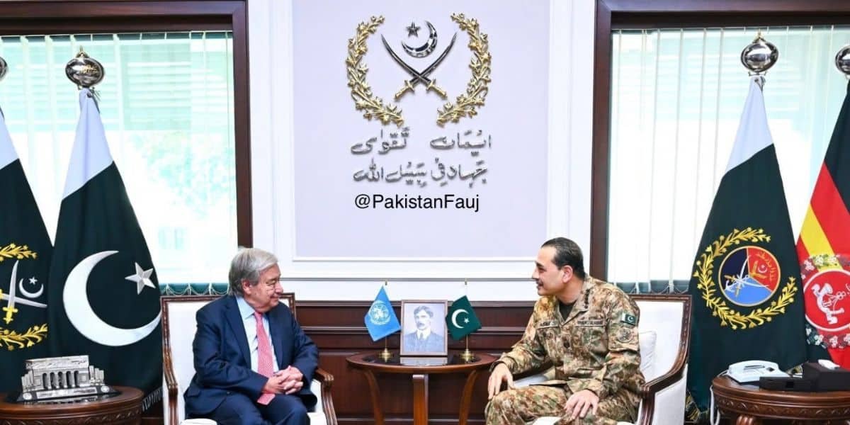 Field Marshal Asim Munir Meets UN Chief at GHQ, Reaffirms Pakistan’s Commitment to Peace