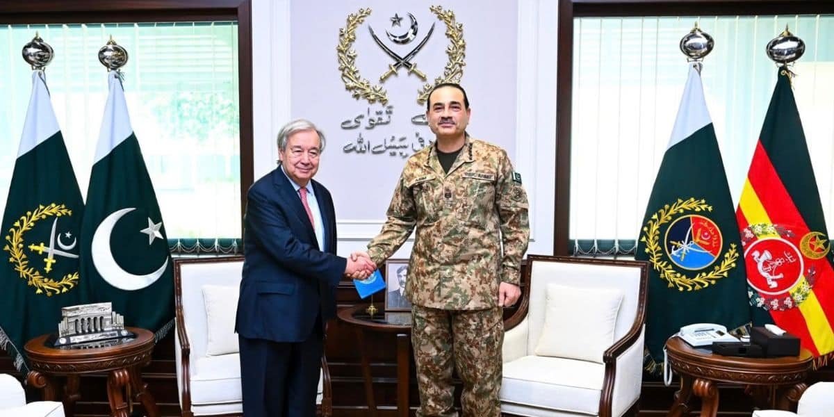 Field Marshal Asim Munir Meets UN Chief at GHQ, Reaffirms Pakistan’s Commitment to Peace