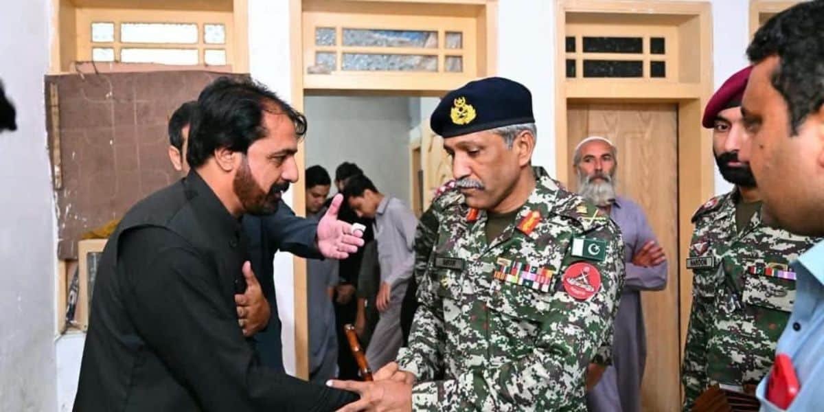IG FC North Major General Rao Imran Sartaj Visits Family of Martyred DSP Imranuddin Khan in Karak