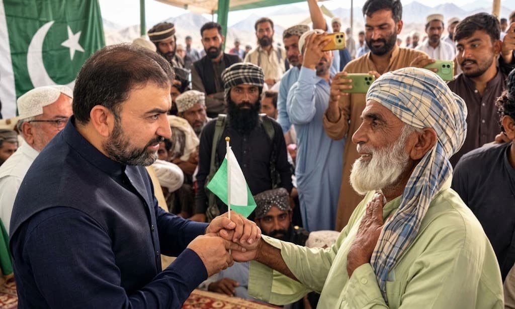 Balochistan Terrorist Commander Noor Khan Bugti Surrenders With 59 Others